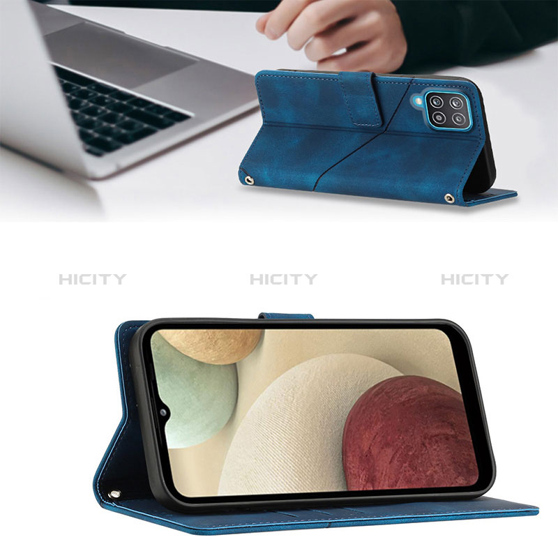 Samsung Galaxy M12用手帳型 レザーケース スタンド カバー YB2 サムスン 