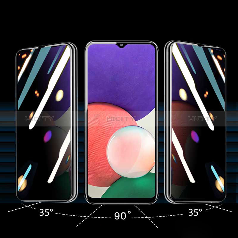 Samsung Galaxy M12用反スパイ 強化ガラス 液晶保護フィルム S01 サムスン クリア