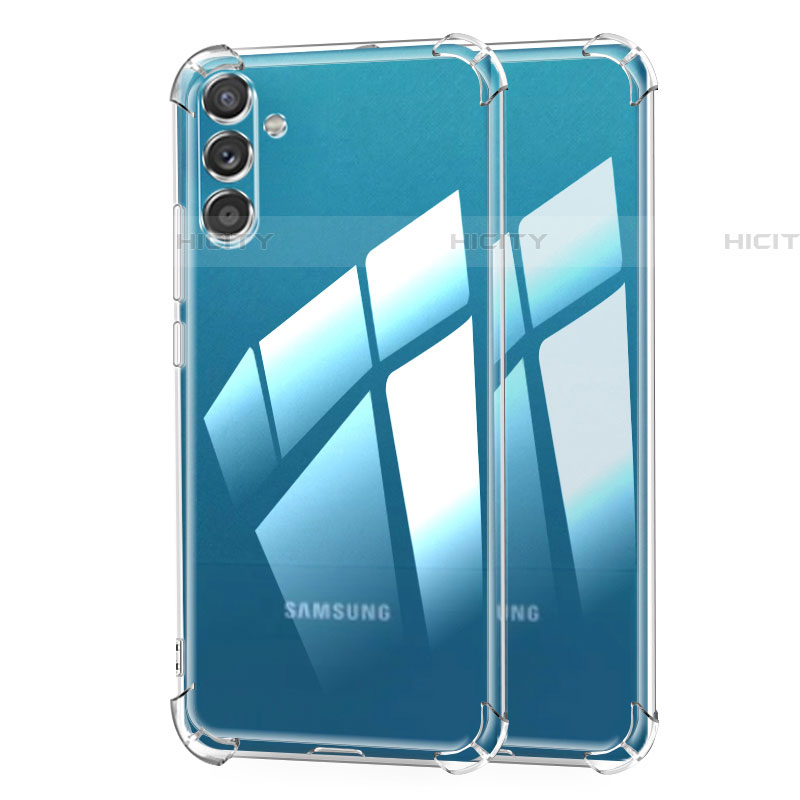 Samsung Galaxy M13 4G用極薄ソフトケース シリコンケース 耐衝撃 全面保護 クリア透明 T05 サムスン クリア