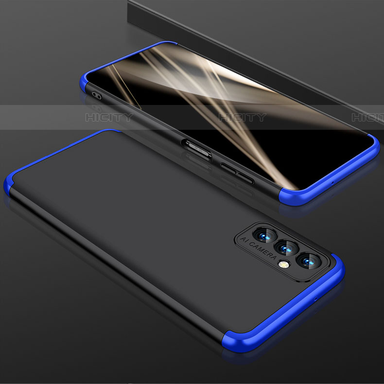 Samsung Galaxy M13 4G用ハードケース プラスチック 質感もマット 前面と背面 360度 フルカバー P01 サムスン ネイビー・ブラック