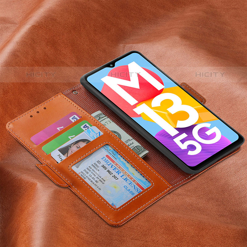 Samsung Galaxy M13 5G用手帳型 レザーケース スタンド カバー S04D サムスン 