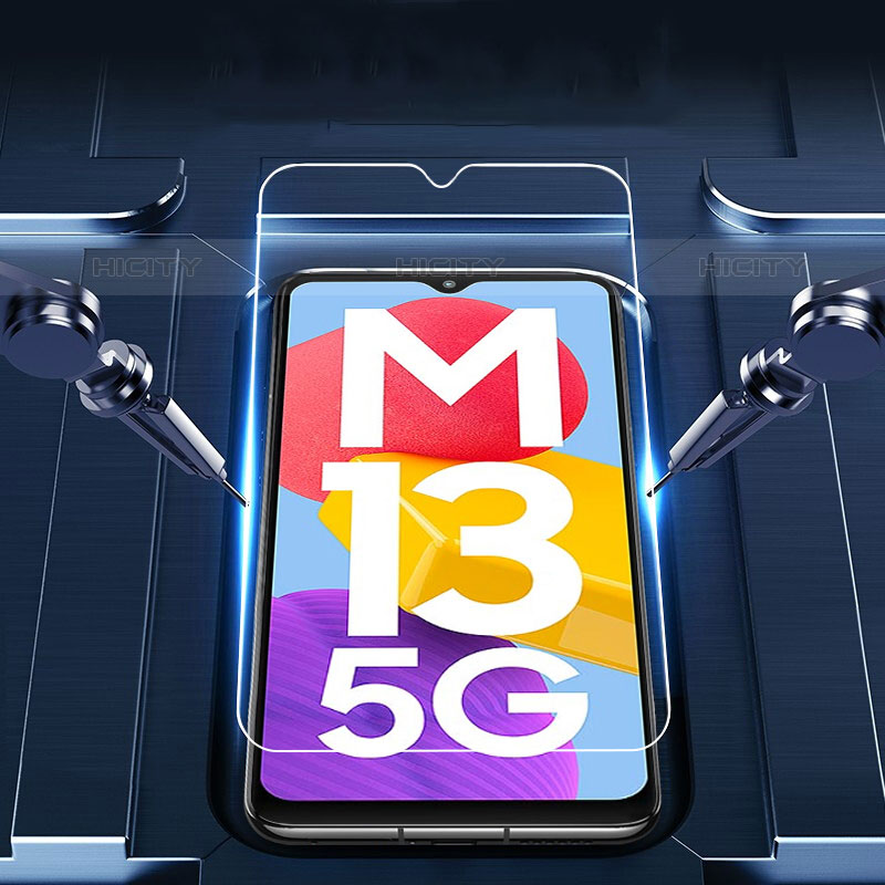 Samsung Galaxy M13 5G用強化ガラス 液晶保護フィルム T18 サムスン クリア