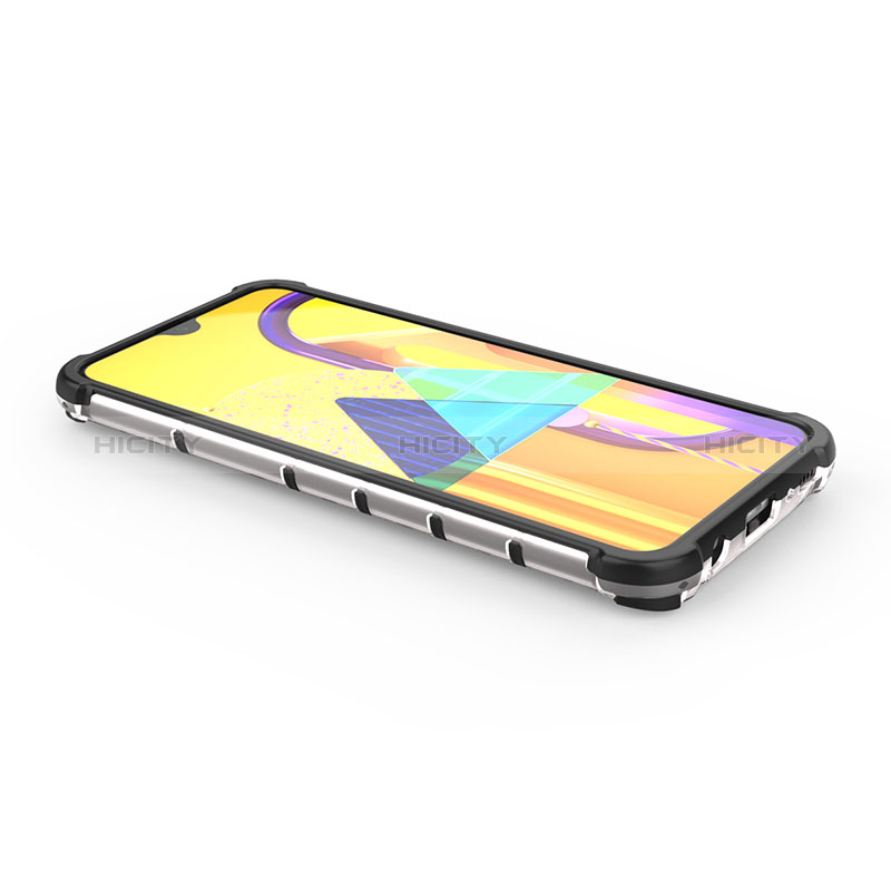 Samsung Galaxy M21用360度 フルカバー ハイブリットバンパーケース クリア透明 プラスチック カバー AM1 サムスン 
