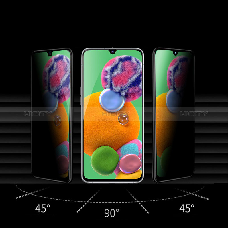 Samsung Galaxy M21s用反スパイ 強化ガラス 液晶保護フィルム S05 サムスン クリア