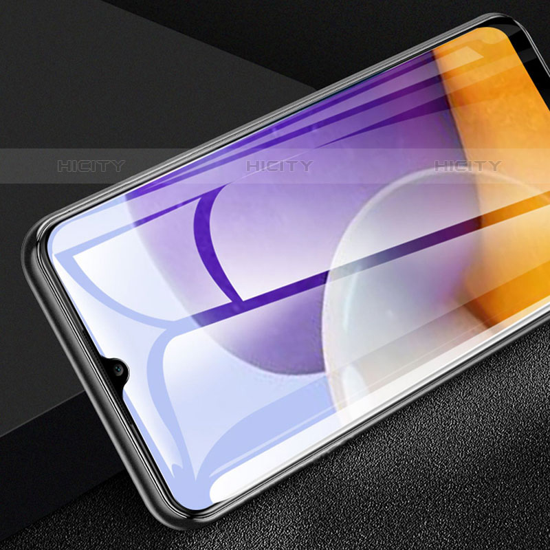 Samsung Galaxy M22 4G用強化ガラス フル液晶保護フィルム F08 サムスン ブラック
