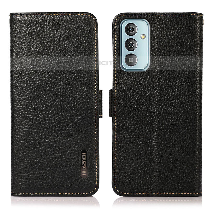 Samsung Galaxy M23 5G用手帳型 レザーケース スタンド カバー B03H サムスン ブラック