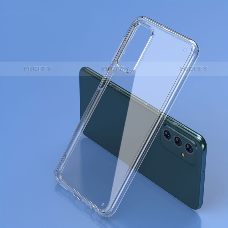 Samsung Galaxy M23 5G用ハイブリットバンパーケース クリア透明 プラスチック 鏡面 カバー WL2 サムスン クリア