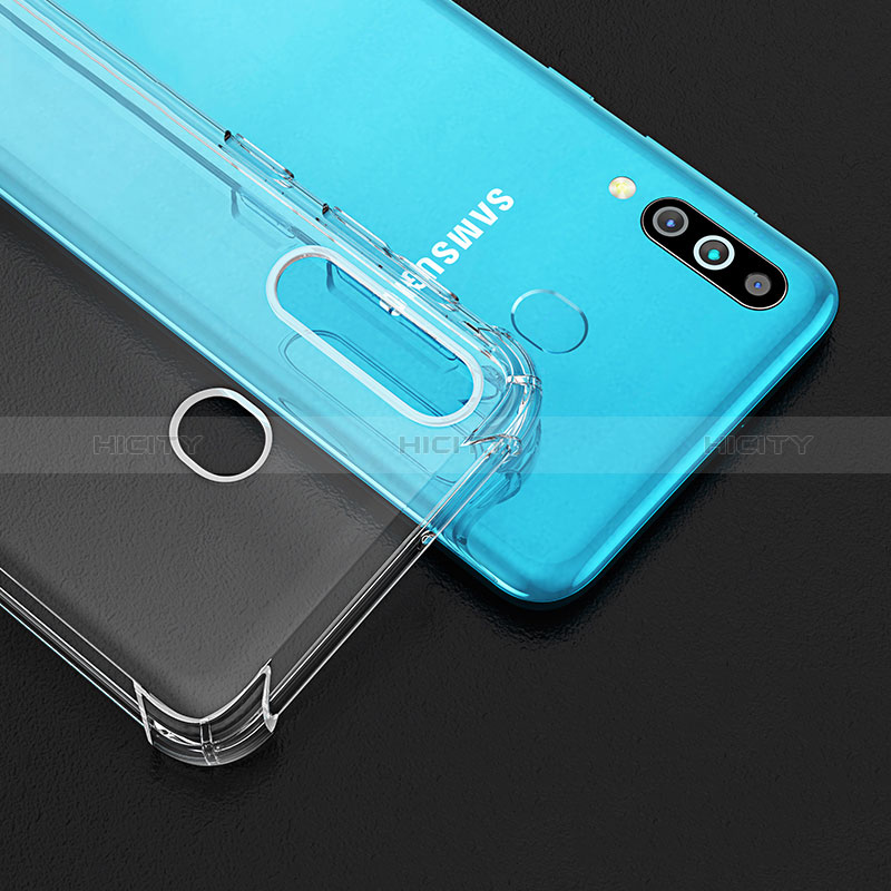Samsung Galaxy M30用極薄ソフトケース シリコンケース 耐衝撃 全面保護 クリア透明 T03 サムスン クリア