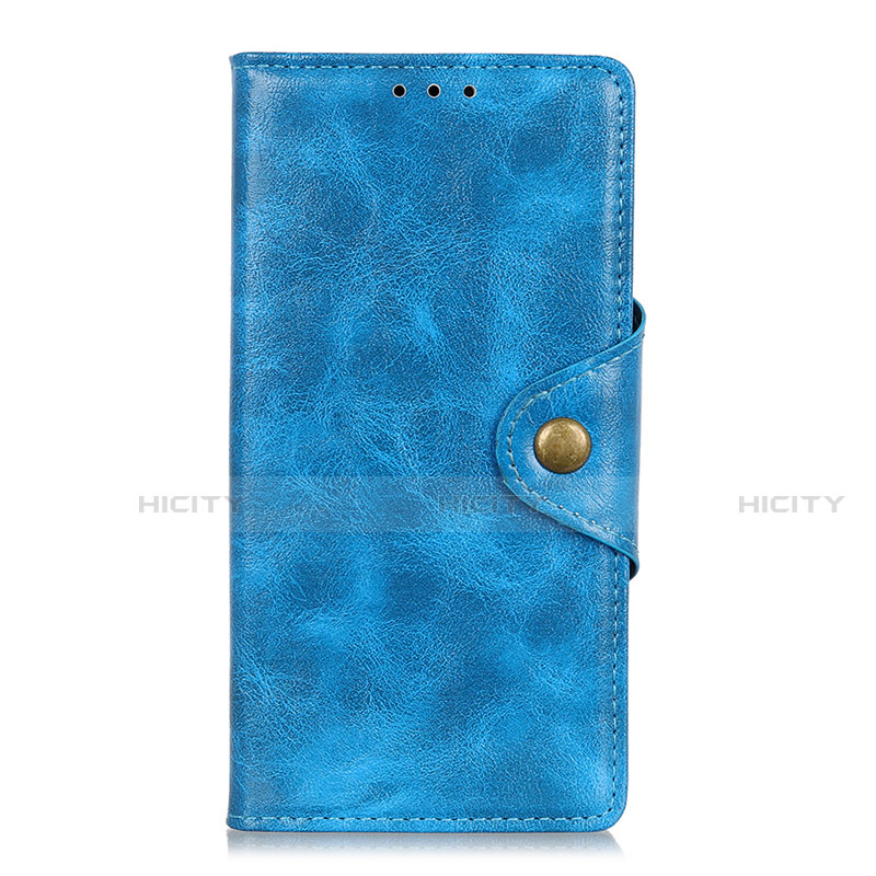 Samsung Galaxy M31用手帳型 レザーケース スタンド カバー L03 サムスン ブルー
