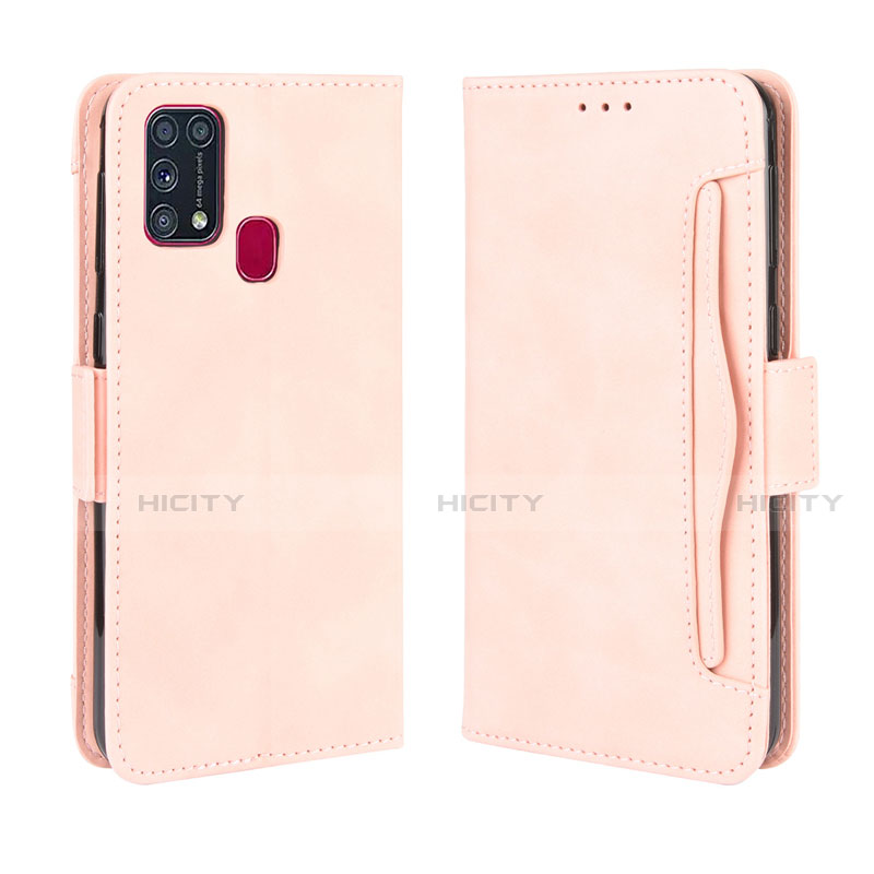 Samsung Galaxy M31用手帳型 レザーケース スタンド カバー L10 サムスン ピンク