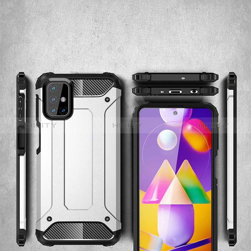 Samsung Galaxy M31s用ハイブリットバンパーケース プラスチック 兼シリコーン カバー WL1 サムスン 