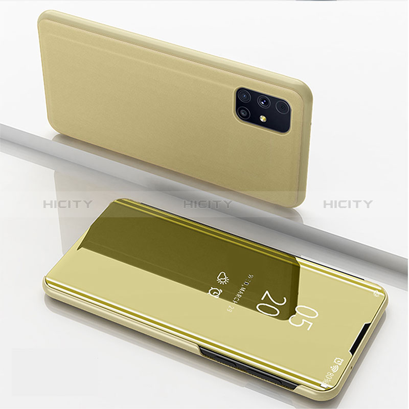 Samsung Galaxy M31s用手帳型 レザーケース スタンド 鏡面 カバー ZL1 サムスン 