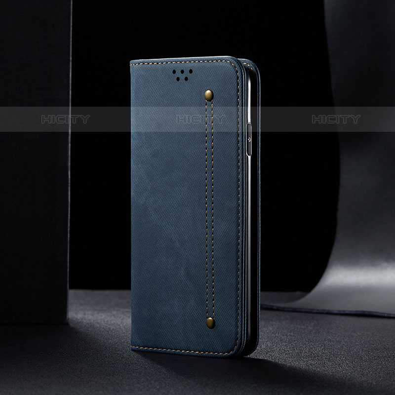 Samsung Galaxy M32 4G用手帳型 布 スタンド B01S サムスン 