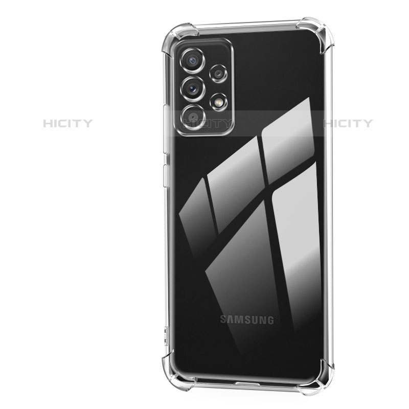 Samsung Galaxy M32 5G用極薄ソフトケース シリコンケース 耐衝撃 全面保護 クリア透明 T03 サムスン クリア