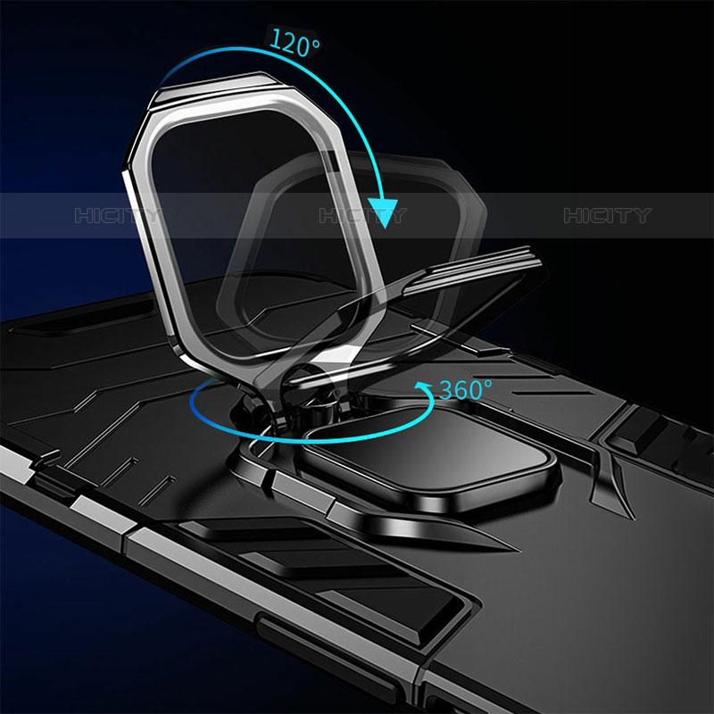 Samsung Galaxy M32 5G用ハイブリットバンパーケース プラスチック アンド指輪 マグネット式 R01 サムスン 