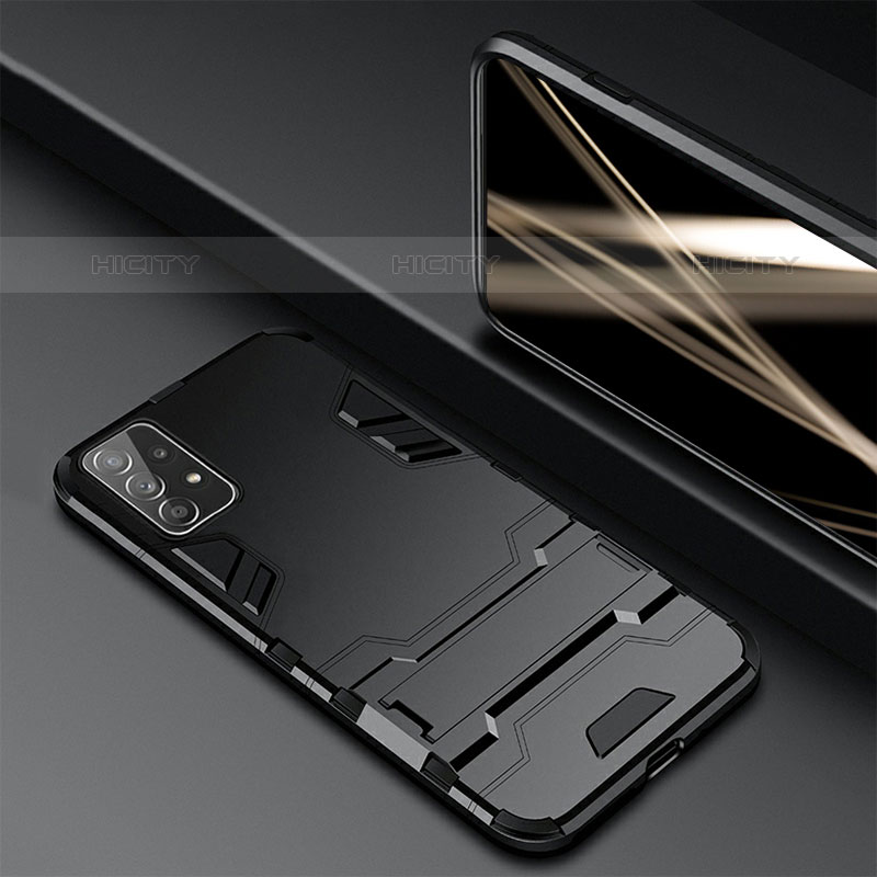 Samsung Galaxy M32 5G用ハイブリットバンパーケース プラスチック アンド指輪 マグネット式 R01 サムスン 
