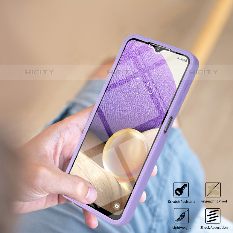 Samsung Galaxy M32 5G用360度 フルカバー ハイブリットバンパーケース クリア透明 プラスチック カバー MJ1 サムスン 