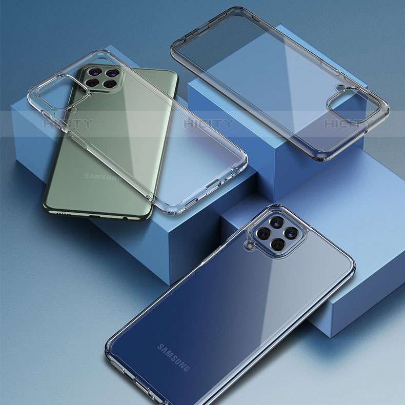 Samsung Galaxy M33 5G用ハイブリットバンパーケース クリア透明 プラスチック 鏡面 カバー WL2 サムスン 