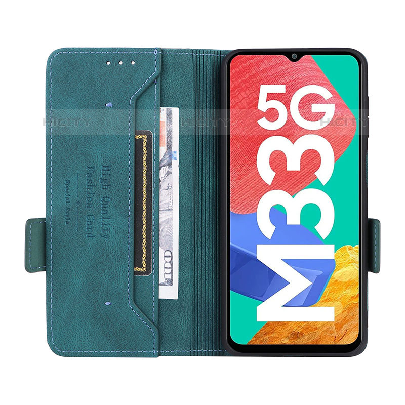 Samsung Galaxy M33 5G用手帳型 レザーケース スタンド カバー L10Z サムスン 