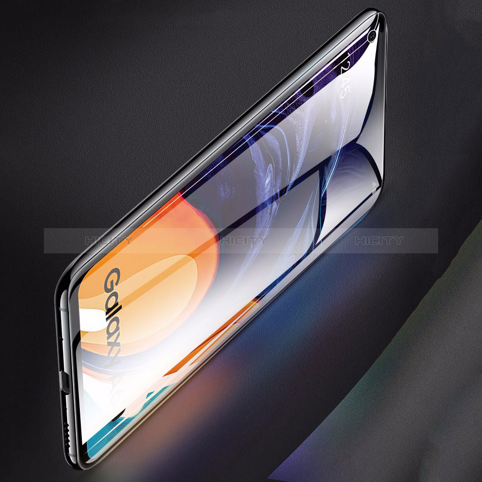 Samsung Galaxy M40用強化ガラス フル液晶保護フィルム サムスン ブラック