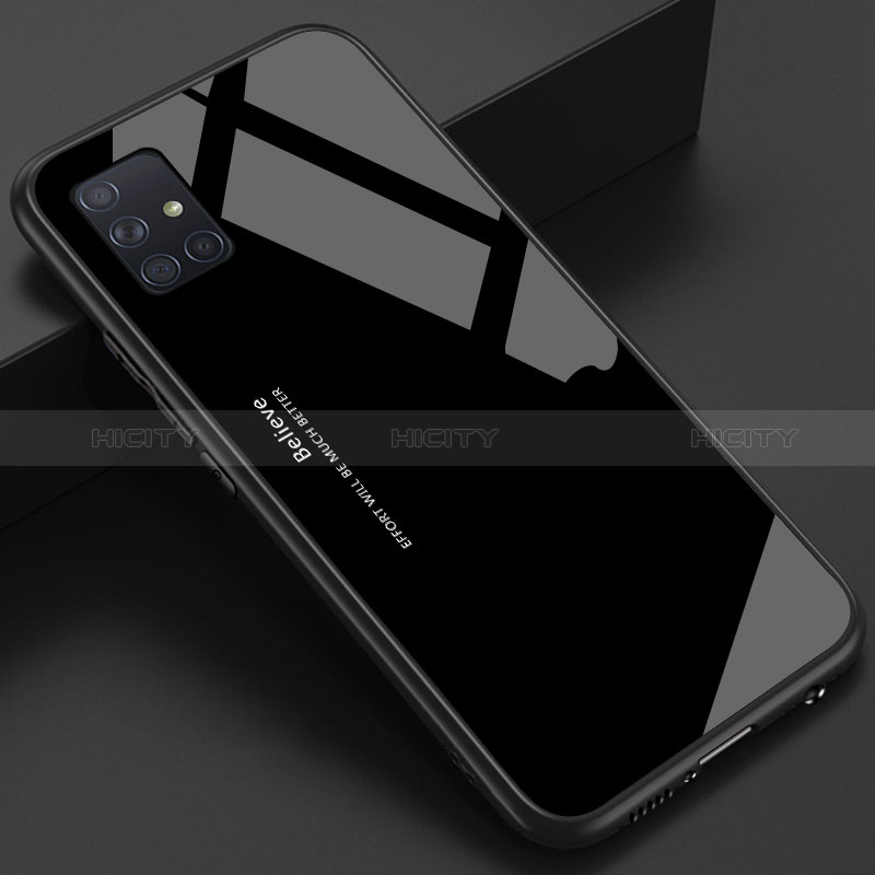 Samsung Galaxy M40S用ハイブリットバンパーケース プラスチック 鏡面 カバー サムスン 