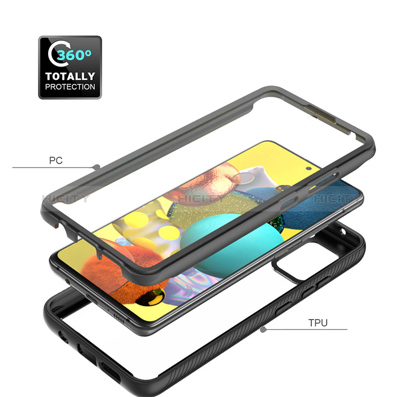 Samsung Galaxy M40S用360度 フルカバー ハイブリットバンパーケース クリア透明 プラスチック カバー ZJ1 サムスン 