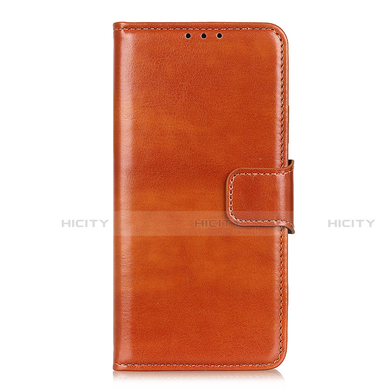 Samsung Galaxy M51用手帳型 レザーケース スタンド カバー L08 サムスン オレンジ