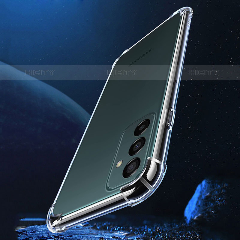 Samsung Galaxy M52 5G用極薄ソフトケース シリコンケース 耐衝撃 全面保護 クリア透明 T09 サムスン クリア