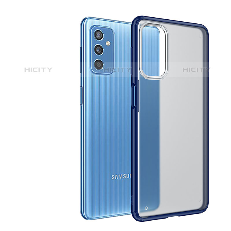 Samsung Galaxy M52 5G用ハイブリットバンパーケース クリア透明 プラスチック カバー サムスン 