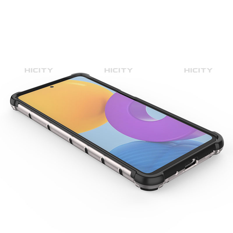 Samsung Galaxy M52 5G用360度 フルカバー ハイブリットバンパーケース クリア透明 プラスチック カバー AM2 サムスン 