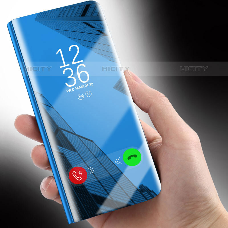 Samsung Galaxy M52 5G用手帳型 レザーケース スタンド 鏡面 カバー L02 サムスン 