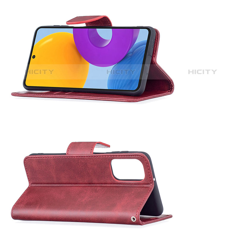 Samsung Galaxy M52 5G用手帳型 レザーケース スタンド カバー B04F サムスン 