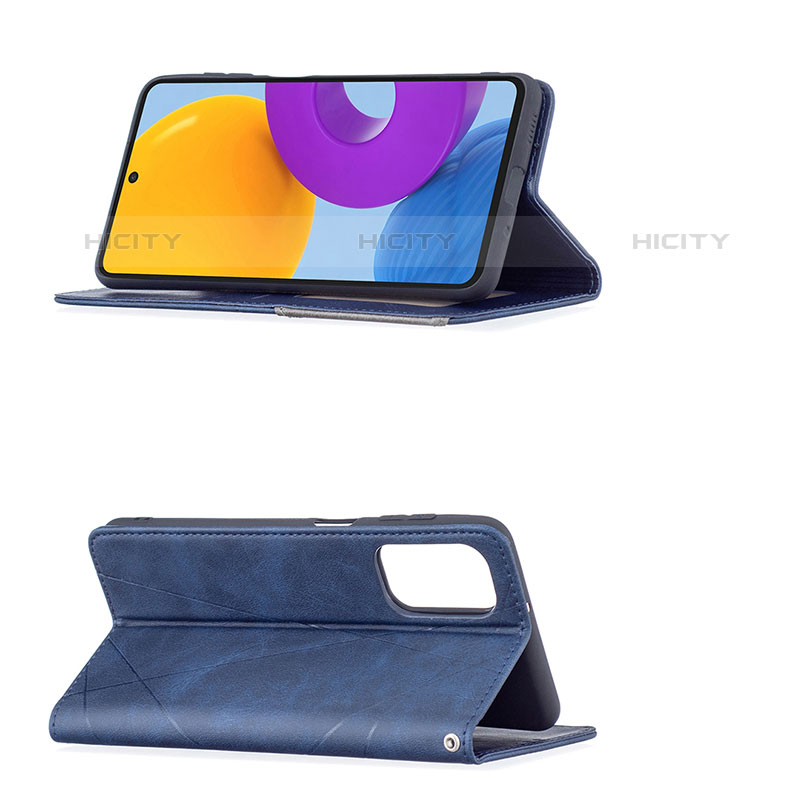 Samsung Galaxy M52 5G用手帳型 レザーケース スタンド カバー B07F サムスン 