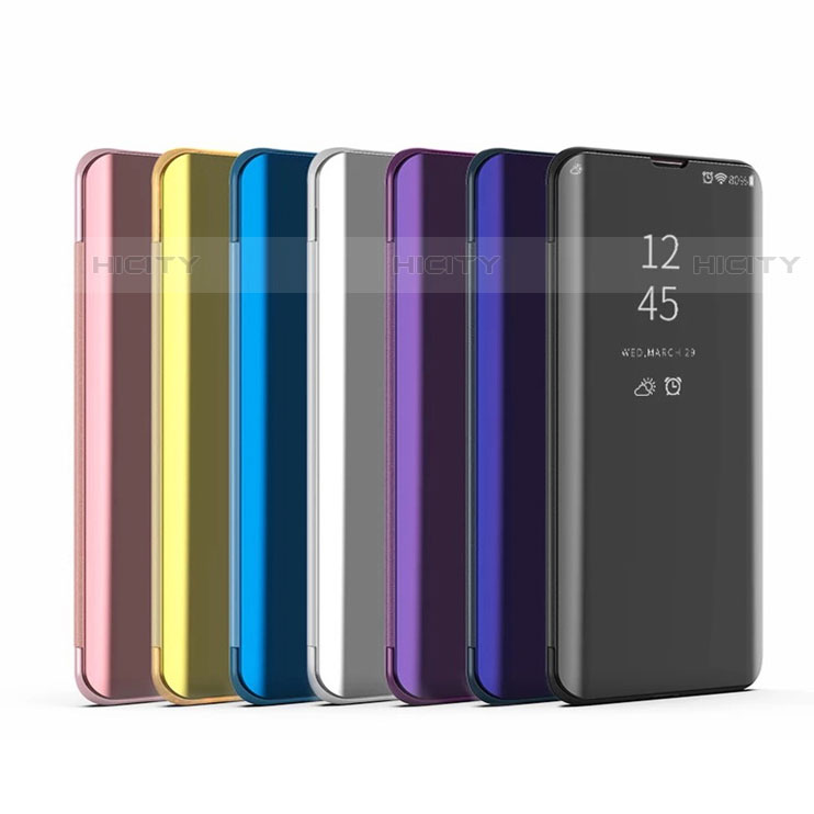 Samsung Galaxy M52 5G用手帳型 レザーケース スタンド 鏡面 カバー L04 サムスン 