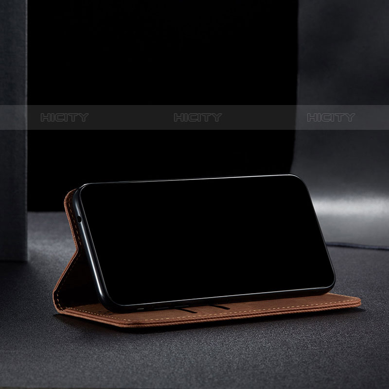 Samsung Galaxy M52 5G用手帳型 布 スタンド B01S サムスン 