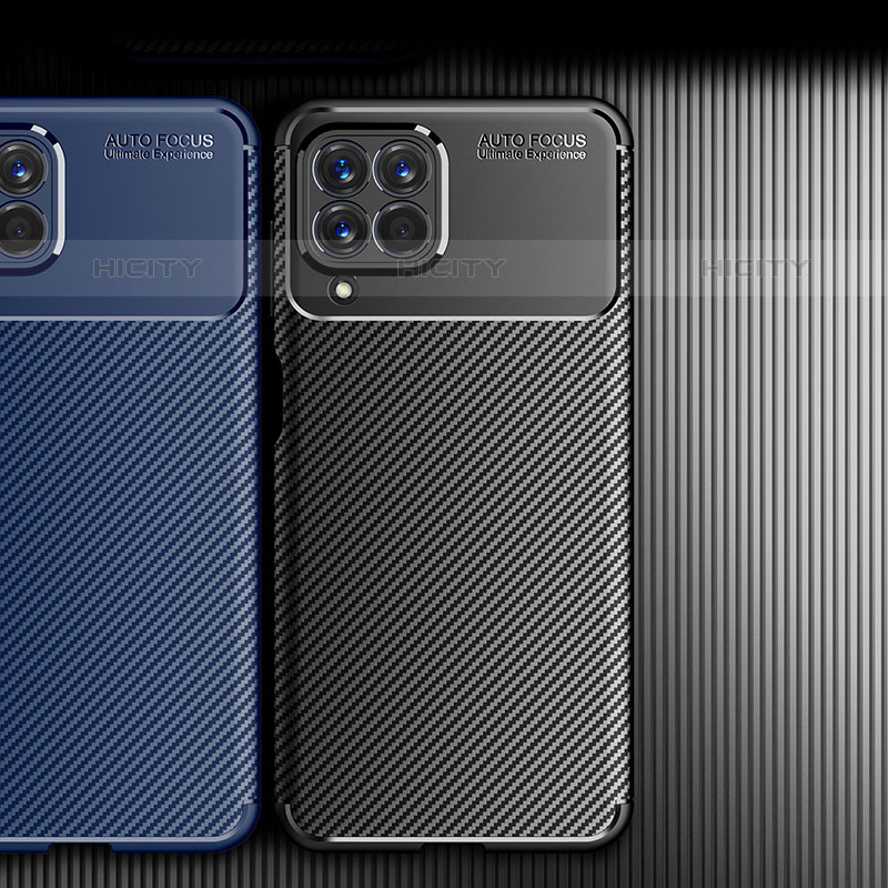 Samsung Galaxy M53 5G用シリコンケース ソフトタッチラバー ツイル カバー サムスン 