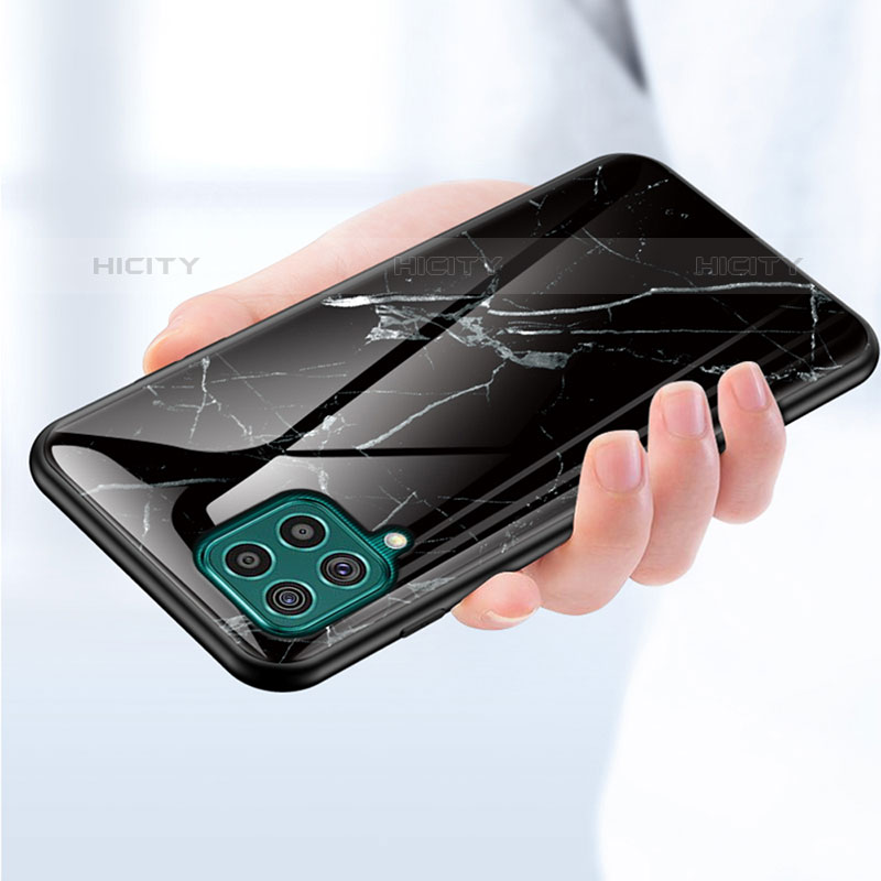 Samsung Galaxy M62 4G用ハイブリットバンパーケース プラスチック パターン 鏡面 カバー サムスン 