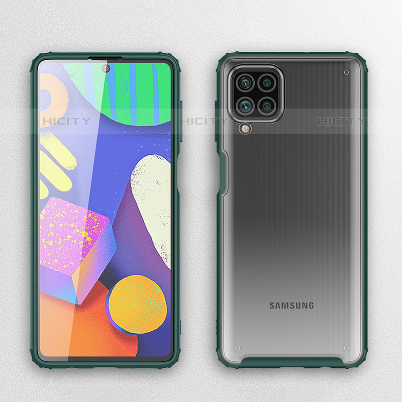 Samsung Galaxy M62 4G用ハイブリットバンパーケース クリア透明 プラスチック カバー サムスン 