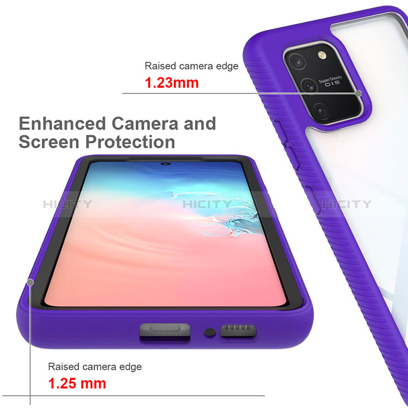 Samsung Galaxy M80S用360度 フルカバー ハイブリットバンパーケース クリア透明 プラスチック カバー ZJ1 サムスン 