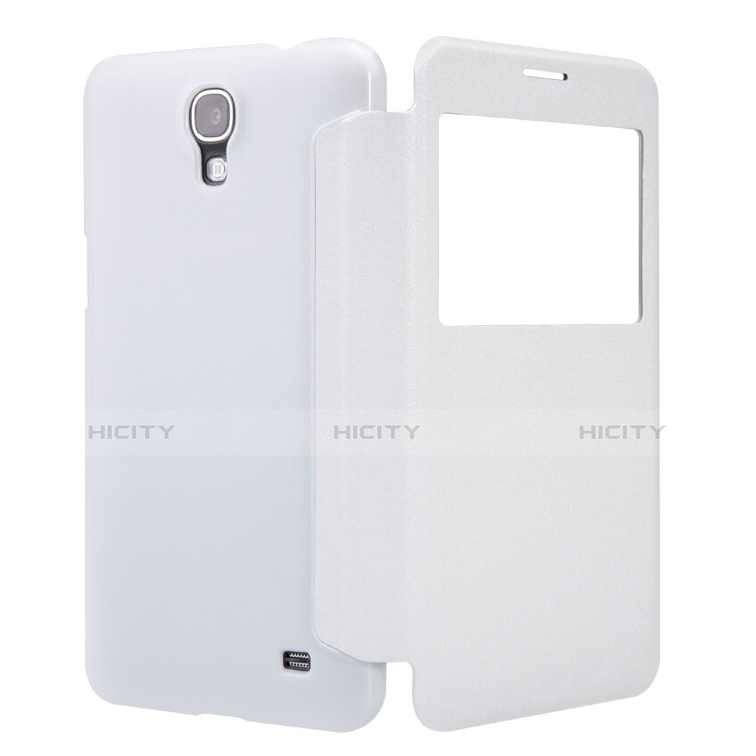 Samsung Galaxy Mega 2 G7508Q用手帳型 レザーケース スタンド サムスン ホワイト