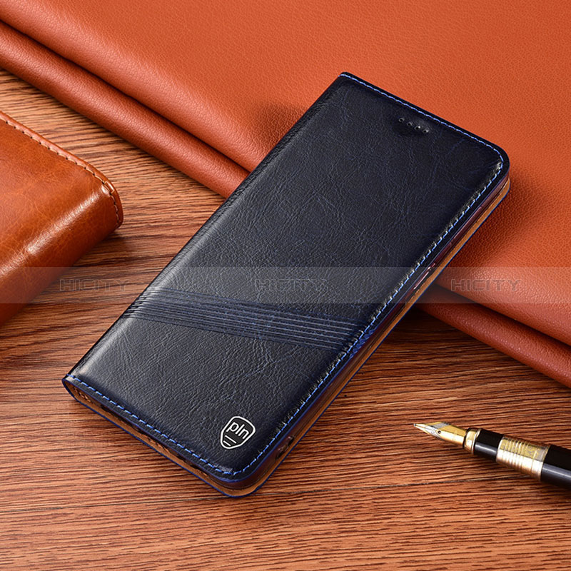Samsung Galaxy Note 10 5G用手帳型 レザーケース スタンド カバー H06P サムスン ネイビー