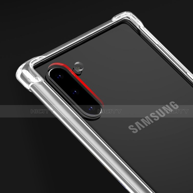 Samsung Galaxy Note 10 5G用極薄ソフトケース シリコンケース 耐衝撃 全面保護 クリア透明 K01 サムスン クリア