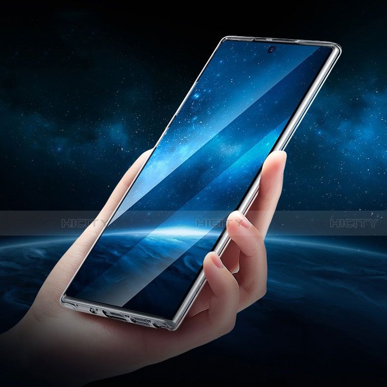 Samsung Galaxy Note 10 5G用極薄ソフトケース シリコンケース 耐衝撃 全面保護 クリア透明 K02 サムスン クリア