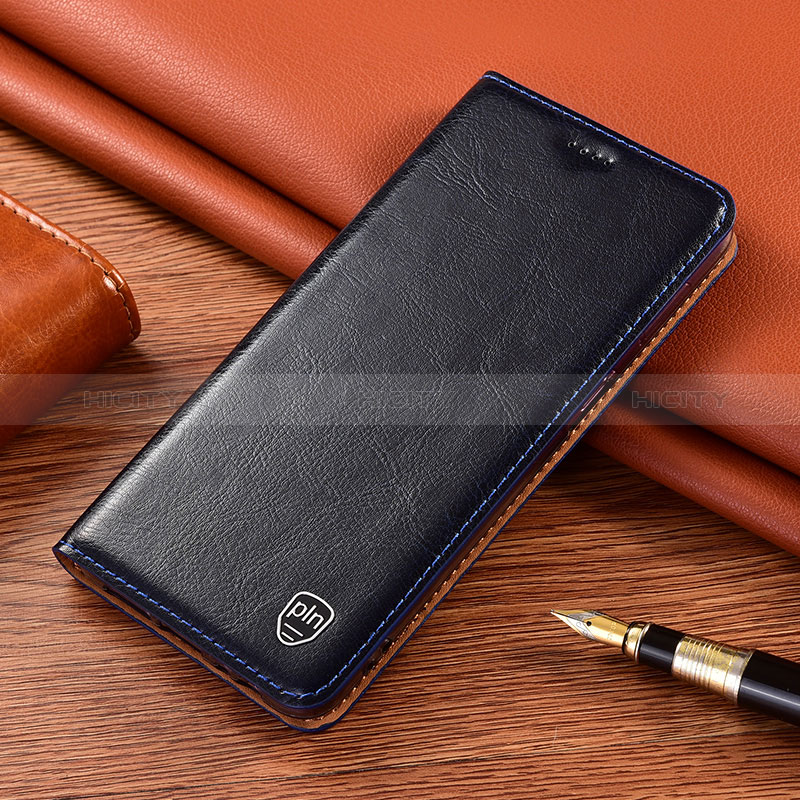 Samsung Galaxy Note 10 5G用手帳型 レザーケース スタンド カバー H04P サムスン ネイビー