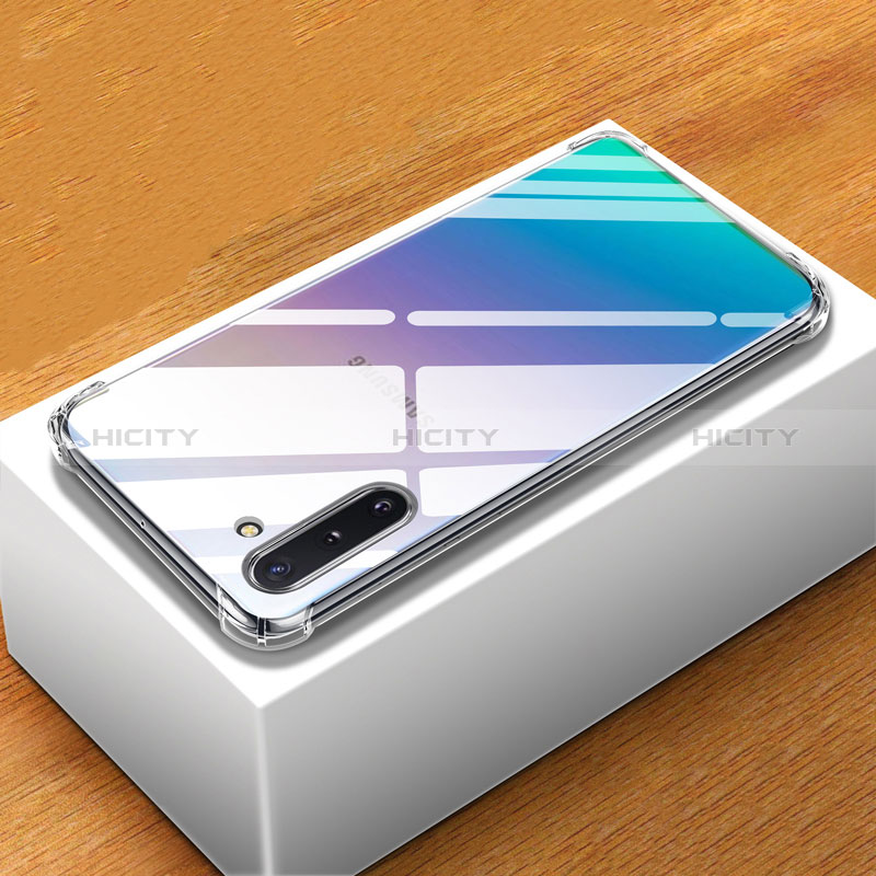 Samsung Galaxy Note 10 5G用極薄ソフトケース シリコンケース 耐衝撃 全面保護 クリア透明 T09 サムスン クリア