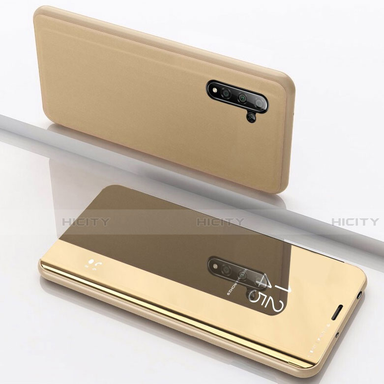 Samsung Galaxy Note 10 5G用手帳型 レザーケース スタンド 鏡面 カバー サムスン ゴールド