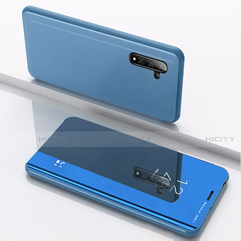 Samsung Galaxy Note 10 5G用手帳型 レザーケース スタンド 鏡面 カバー サムスン ネイビー