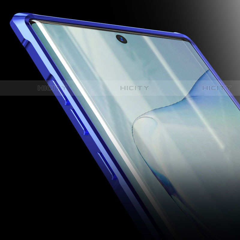 Samsung Galaxy Note 10 5G用ケース 高級感 手触り良い アルミメタル 製の金属製 360度 フルカバーバンパー 鏡面 カバー M06 サムスン 