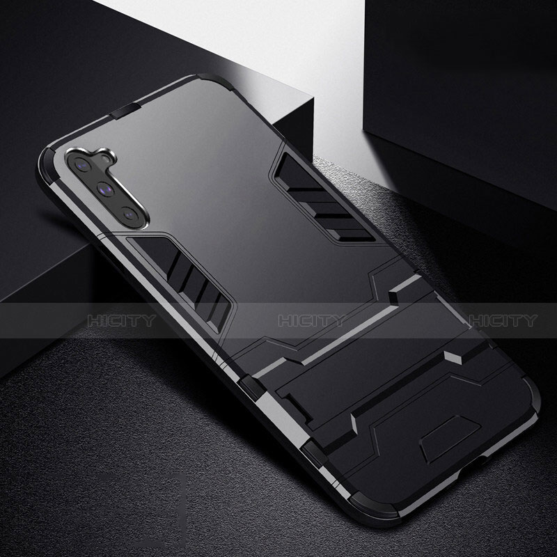 Samsung Galaxy Note 10 5G用ハイブリットバンパーケース スタンド プラスチック 兼シリコーン カバー R02 サムスン 
