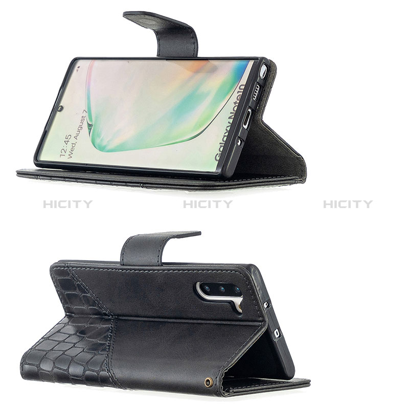 Samsung Galaxy Note 10 5G用手帳型 レザーケース スタンド カバー B03F サムスン 